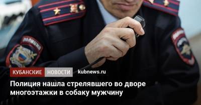 Полиция нашла стрелявшего во дворе многоэтажки в собаку мужчину - kubnews.ru - Краснодарский край - Краснодар