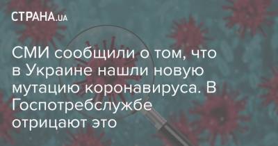 Максим Степанов - СМИ сообщили о том, что в Украине нашли новую мутацию коронавируса. В Госпотребслужбе отрицают это - strana.ua - Ивано-Франковская обл.