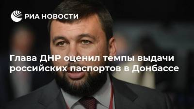Владимир Путин - Денис Пушилин - Глава ДНР оценил темпы выдачи российских паспортов в Донбассе - ria.ru - Москва - Россия - Киев - ДНР - ЛНР