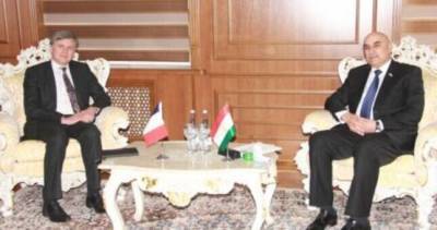 Эмомали Рахмон - Ольга Маджлиси - Махмадтоир Зокирзода встретился с Послом Франции в Таджикистане Мишелем Тарраном - dialog.tj - Таджикистан