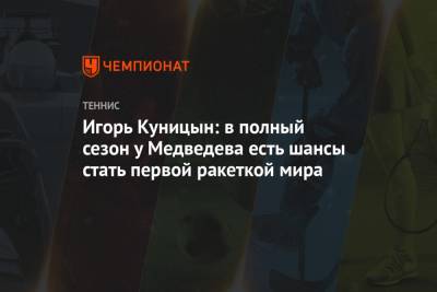 Джокович Новак - Даниил Медведев - Игорь Куницын: в полный сезон у Медведева есть шансы стать первой ракеткой мира - championat.com