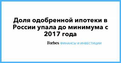 Доля одобренной ипотеки в России упала до минимума с 2017 года - forbes.ru