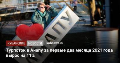 Турпоток в Анапу за первые два месяца 2021 года вырос на 11% - kubnews.ru - Анапа - Сочи - Краснодарский край