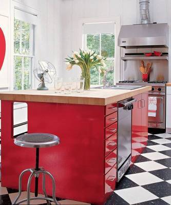 Красный и его оттенки на кухне: 25+ примеров - skuke.net