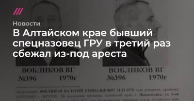 В Алтайском крае бывший спецназовец ГРУ в третий раз сбежал из-под ареста - tvrain.ru - Алтайский край - Новоалтайск