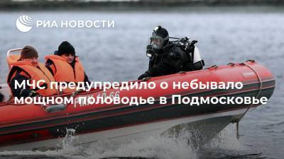 МЧС предупредило о небывало мощном половодье в Подмосковье - ria.ru - Москва - Московская обл.
