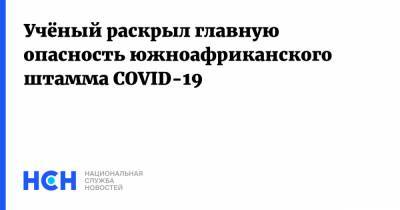 Сергей Нетесов - Учёный раскрыл главную опасность южноафриканского штамма COVID-19 - nsn.fm - Юар - Йоханнесбург