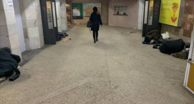 "Желают всем хорошо выспаться": в Харькове в переходе возле метро бездомные устроили ночлег - kharkov.politeka.net - Харьков
