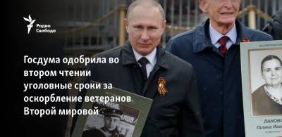 Алексей Навальный - Ирина Ярова - Госдума одобрила во втором чтении уголовные сроки за оскорбление ветеранов Второй мировой - svoboda.org