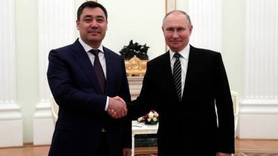 Владимир Путин - Дмитрий Песков - Садыр Жапаров - Путин вместе с Жапаровым откроет золоторудный комбинат в Киргизии - riafan.ru - Москва - Киргизия