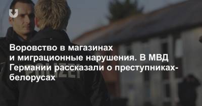 Воровство в магазинах и миграционные нарушения. В МВД Германии рассказали о преступниках-белорусах - news.tut.by