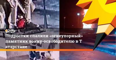 Подростки спалили «огнеупорный» памятник воину-освободителю вТатарстане - ridus.ru - респ. Татарстан - Заинск