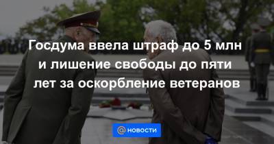 Вячеслав Володин - Ирина Яровая - Госдума ввела штраф до 5 млн и лишение свободы до пяти лет за оскорбление ветеранов - news.mail.ru
