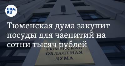 Тюменская дума закупит посуды для чаепитий на сотни тысяч рублей. Кружки украсят надписи с ошибками - ura.news - Тюмень