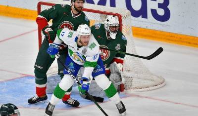Уфимский "Салават Юлаев" проиграл казанскому "Ак Барсу" 1:4 в первом матче 1/4 финала Кубка Гагарина 2021 - mkset.ru - Уфа - Казань