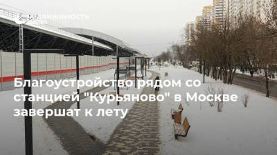 Благоустройство рядом со станцией "Курьяново" в Москве завершат к лету - realty.ria.ru - Москва - Благоустройство