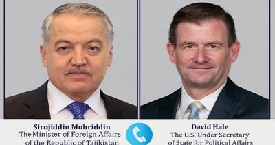 Сироджиддин Мухриддин - Дэвид Хейл - Сироджиддин Мухриддин провел телефонный разговор с заместителем госсекретаря США - dialog.tj - Таджикистан