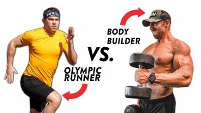 Олимпийский бегун бросил вызов бодибилдеру: кто из них пройдет испытания фитнесом – видео - 24tv.ua