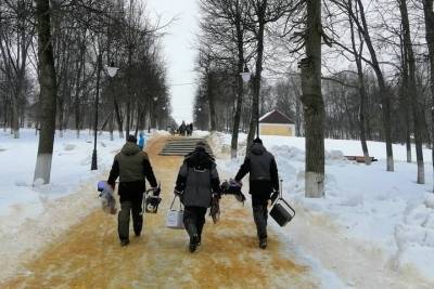 В Борогородицке на восстановленном пруду состоялись состязания по зимней рыбалке - tula.mk.ru - Тульская обл.