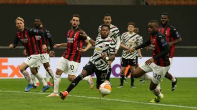 Пол Погба - Дин Хендерсон - Милан - Манчестер Юнайтед минимально обыграл Милан и вышел в четвертьфинал Лиги Европы - sportarena.com
