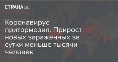 Максим Степанов - Коронавирус притормозил. Прирост новых зараженных за сутки меньше тысячи человек - strana.ua - Львовская обл.