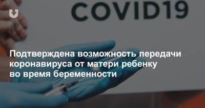 Подтверждена возможность передачи коронавируса от матери ребенку во время беременности - news.tut.by