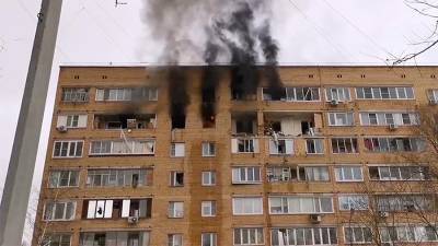 Опубликовано видео с места взрыва в жилом доме в Химках - iz.ru