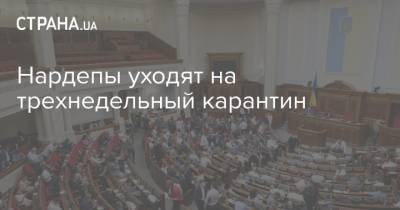 Александр Качура - Нардепы уходят на трехнедельный карантин - strana.ua - Киев - Парламент
