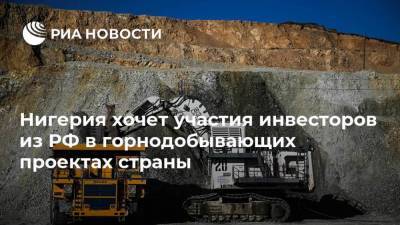 Нигерия хочет участия инвесторов из РФ в горнодобывающих проектах страны - smartmoney.one - Москва - Москва - Нигерия