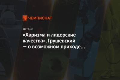Михаил Грушевский - Ивица Олич - «Харизма и лидерские качества». Грушевский — о возможном приходе Олича в ЦСКА - championat.com