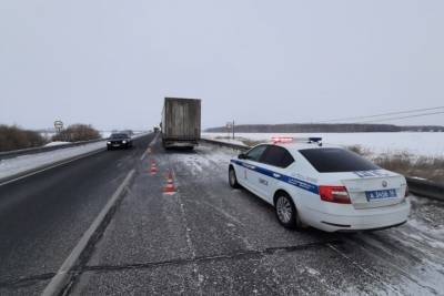 Фура с замерзшим водителем перекрыла трассу в Омской области - omsk.mk.ru - Новосибирск - Челябинск - Омск - Омская обл.
