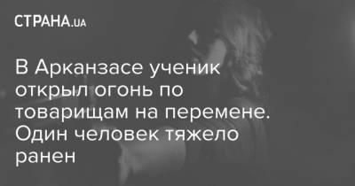 В Арканзасе ученик открыл огонь по товарищам на перемене. Один человек тяжело ранен - strana.ua - штат Арканзас