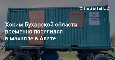 Шавкат Мирзиеев - Хоким Бухарской области временно поселился в махалле в Алате - gazeta.uz - Узбекистан