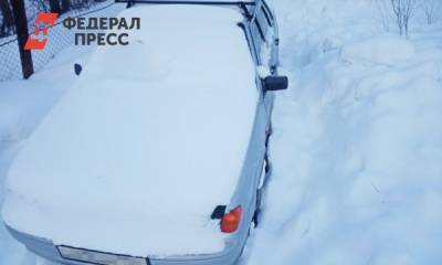 Машина челябинки до сих пор находится в снежном плену в саду - fedpress.ru - Челябинск