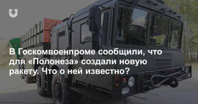 В Госкомвоенпроме сообщили, что для «Полонеза» создали новую ракету. Что о ней известно? - news.tut.by - Москва - Минск