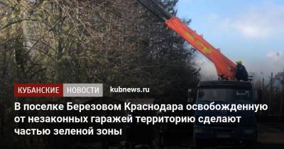 В поселке Березовом Краснодара освобожденную от незаконных гаражей территорию сделают частью зеленой зоны - kubnews.ru - Краснодарский край - Краснодар - Благоустройство