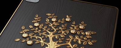 Стив Джобс - Тим Кук - В России обшили деревом и золотом устройства Apple - runews24.ru