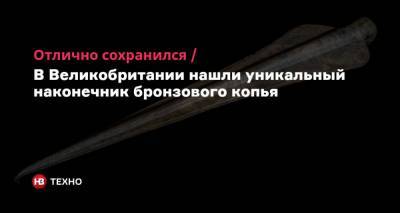 Отлично сохранился. В Великобритании нашли уникальный наконечник бронзового копья - nv.ua - Англия - Джерси - Великобритания