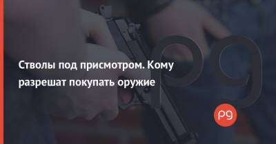 Стволы под присмотром. Кому разрешат покупать оружие - thepage.ua