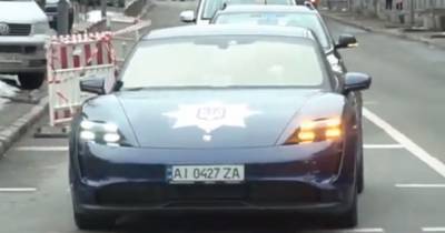По улицам Киева рассекал полицейский Porsche (ФОТО, ВИДЕО) - dsnews.ua - Киев
