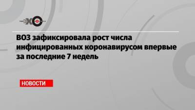 Тедрос Гебрейесус - Майкл Райан - ВОЗ зафиксировала рост числа инфицированных коронавирусом впервые за последние 7 недель - echo.msk.ru