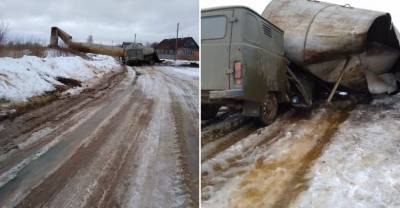 В Тверской области рухнувшая водонапорная башня раздавила "буханку" - reendex.ru - Тверская обл. - район Оленинский