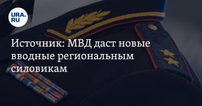 Источник: МВД даст новые вводные региональным силовикам - ura.news - Пермь