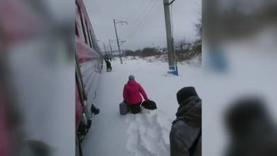 В Новоалтайске пассажиров поезда высадили прямо в сугробы - vesti.ru - Москва - респ. Алтай - Абакан - Новоалтайск