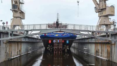 Бобров - Судно для ВМФ "Всеволод Бобров" вышло на испытания в Балтийское море - dp.ru