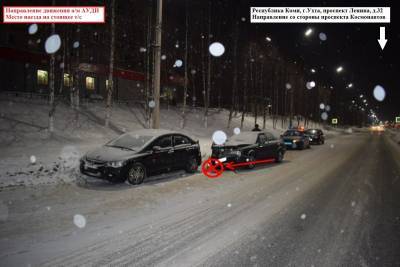 В Ухте водителя Audi 80 "остановила" припаркованная Honda Civic - komiinform.ru