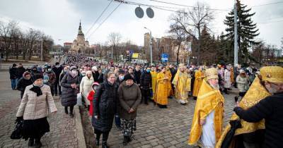 УПЦ МП в Харькове и Запорожье устроили массовые Крестные шествия (фото, видео) - focus.ua - Харьков - Запорожье - Благовещенск