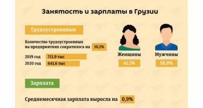 Заплаты и занятость в Грузии - последние данные - sputnik-georgia.ru - Грузия