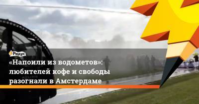 «Напоили изводометов»: любителей кофе исвободы разогнали вАмстердаме - ridus.ru - Амстердам