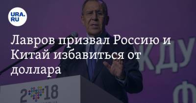 Сергей Лавров - Лавров призвал Россию и Китай избавиться от доллара - ura.news